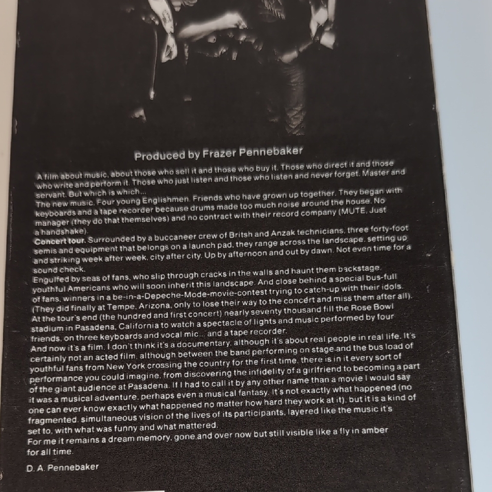 Depeche Mode 101 VHS Tape - Picture 4 of 6